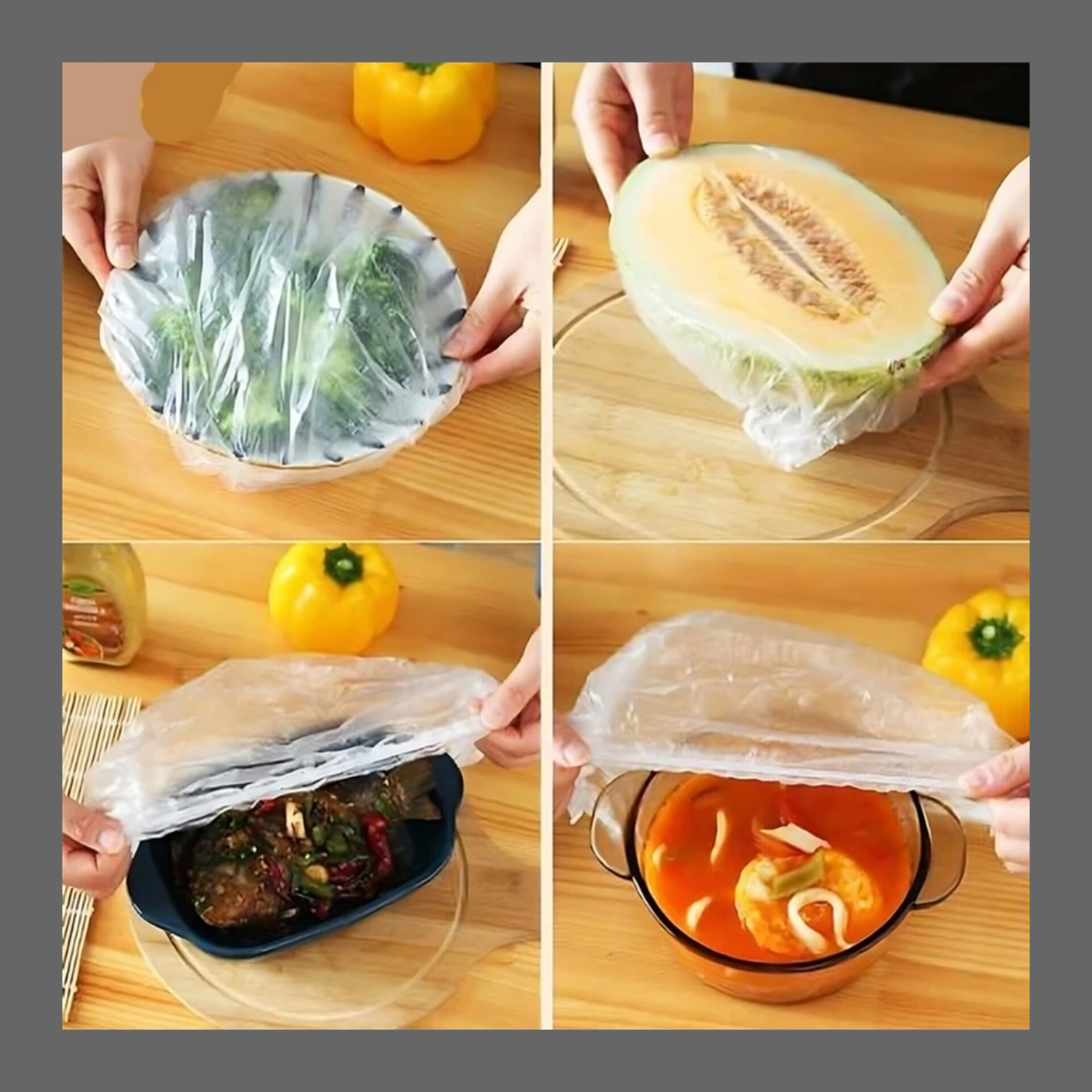 محافظ کش پوش غذا درجه 1 بسته ۵۰ عددی اقتصادی